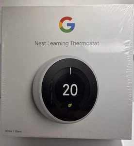 Nest Smart Thermostat 3rd Generation Universal Programmable Wifi, White, Sealed