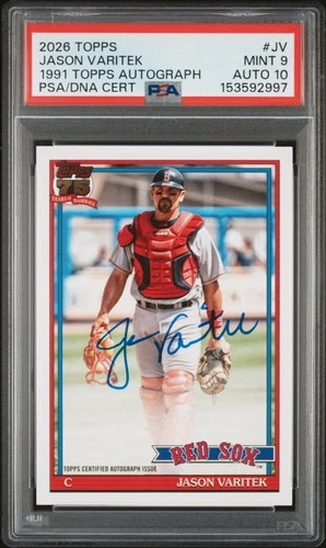 2026 Topps Series 1 Jason Varitek Red Foil (PSA 9)