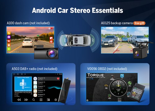 CAM+Eonon VWX7 Android 14 9" Car Stereo GPS Sat Nav Radio Bluetooth DAB+ For VW - Picture 18 of 23