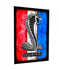 SHELBY COBRA  SIGN STICKER VINTAGE REPLICA SIGN. Makes A Great Gift