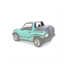 Bestop Soft Top Windjammer Cloth Black Denim Chevy Geo Tracker Sidekick