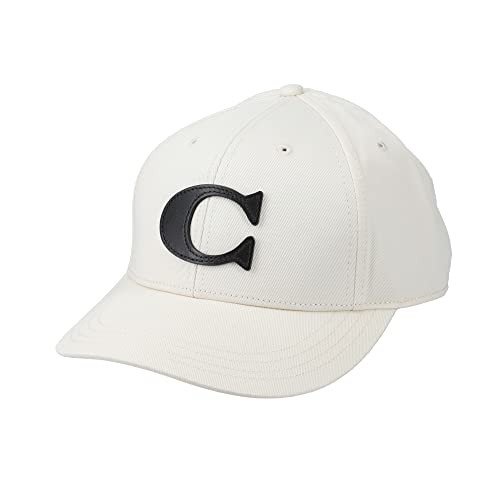 COACH ホワイト ベースボールキャップ NWT COACH Signature White Chalk Cotton Baseball Cap Hat
