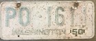 1950 1951 1952 1953 Original Washington License Plate  -  Pend Oreille County — photo 2