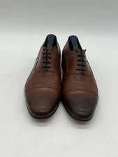 Santoni Darian Mens Sz 9D Brown Leather Cap Toe Oxford Shoes Msrp $795 Nordstrom