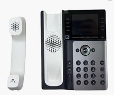 Poly Edge E350 IP Desk Phone with Color LCD, 8 Line Keys, USB-C  2 RJ-45 Ports