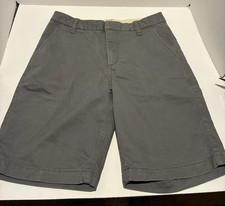 GAP boys Gray Flat Front Shorts,  size 14