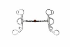 5" Argentine Comfort Jointed Copper Roller Mouth Short Shank Snaffle Bit 35664B