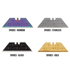 Utility Knife Box Cutter Blade Steel Replacement Engraved Designs & Coatings