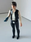 Vintage 1977 Kenner Star Wars Action Figure Han Solo Big Head Original