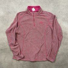 The North Face Fleece Womens Medium 1/4 Zip Hiking Jumper, Pink
