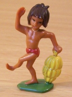 Ü Ei Altfiguren Dschungelbuch D 1985 Mogli mit Bananenstaude Original