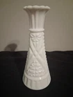 Old Vintage White Milk Glass Bud Vase