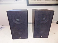 GPO PR200 Bookshelf Speakers Black 25cm High Genuine Tested Working