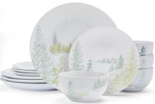 Pfaltzgraff Tranquil Trails 12-Piece Speckle Glazed Dinnerware Set Service For 4