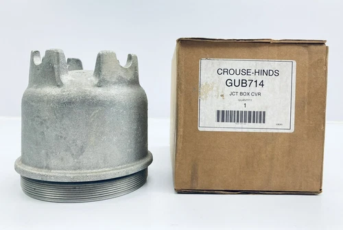 EATON CROUSE-HINDS GUB714 THREADED DOME COVER FOR GUB01 JUNCTION BOXES 4"-DEPTH