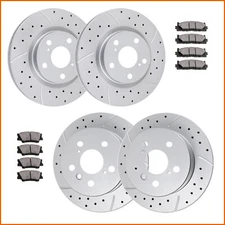 Front Rear Drilled Brake Rotors Brake Pads for Toyota Camry Avalon Lexus ES350