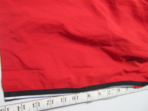 Nike Youth Boys Size M Athletic Shorts Red Tie Elastic Waist Dri-Fit Logo Sport - Picture 6 of 7