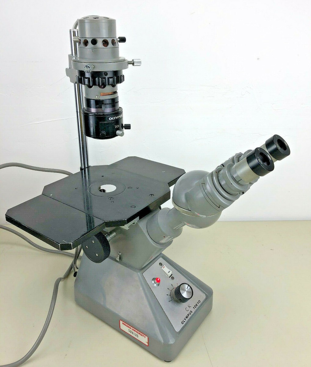 Olympus CK Binocular Inverted Darkfield Microscope with 3