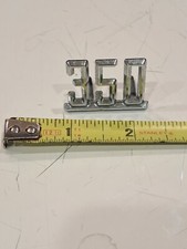 Nos Oem Chevy Front End 350 Badge Fender Emblem