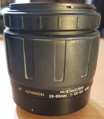 Tamron AF Aspherical 28-80mm 1:3.5-5.6 lens for parts or repair As-Is Canon EF