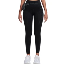 $140 Nike Women’s XS Trail Go High Waisted 7/8 Leggings Black Pockets FN2664 010