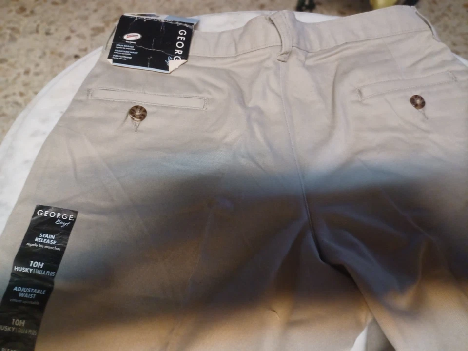 George Boy's Pants SZ 10 Husky NWT Light Tan - Image 3 of 4