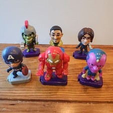 Lot Of 6 Marvel Avengers By McDonalds Action Figures Collectibles Connecting