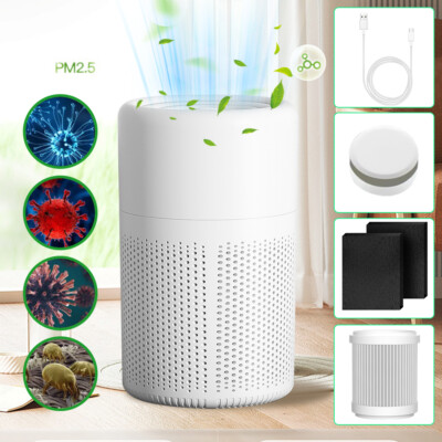 Air Purifier for Home Fragrance True HEPA Washable Filter Allergies Odor Smoke