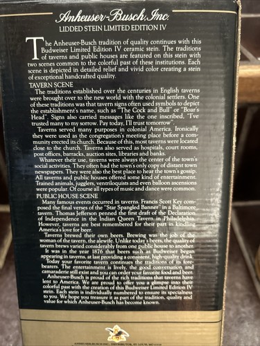 Anheuser-Busch Tomorrow’s Treasures Limited Edition IV Lidded J Series With COA - Picture 8 of 12