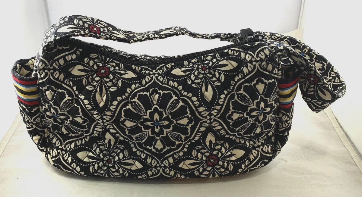 VERA BRADLEY BLACK AND WHITE PURSE HAND BAG