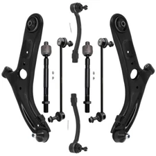 8Pcs Front Lower Control Arms Tie Rod Ends For Hyundai Elantra Sedan GT Veloster