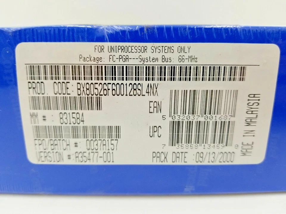 NEW Intel Celeron Processor 600 MHz, 128K Cache, 66 MHz FSB NEW OLD STOCK - Image 3 of 4