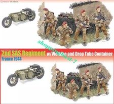 DRAGON 6586 1/35 2nd SAS Reglment w/Welbike and Drop Tube Container France 1944