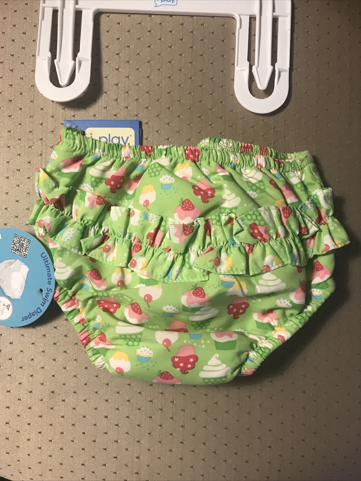 New Iplay Girl's Sz 3T Swim Diaper Swimsuit Reusable Little Kids