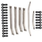 <!--F#f_0-->1:10 Steering Rod Link Set Wheelbase Shock Absorber For SCX10 II 90046 RC Car<!--F/-->