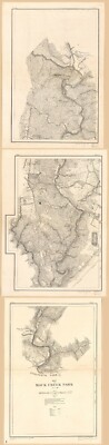 8'' x 24'' 1910 Map Of Rock Creek Park April Washington D.C