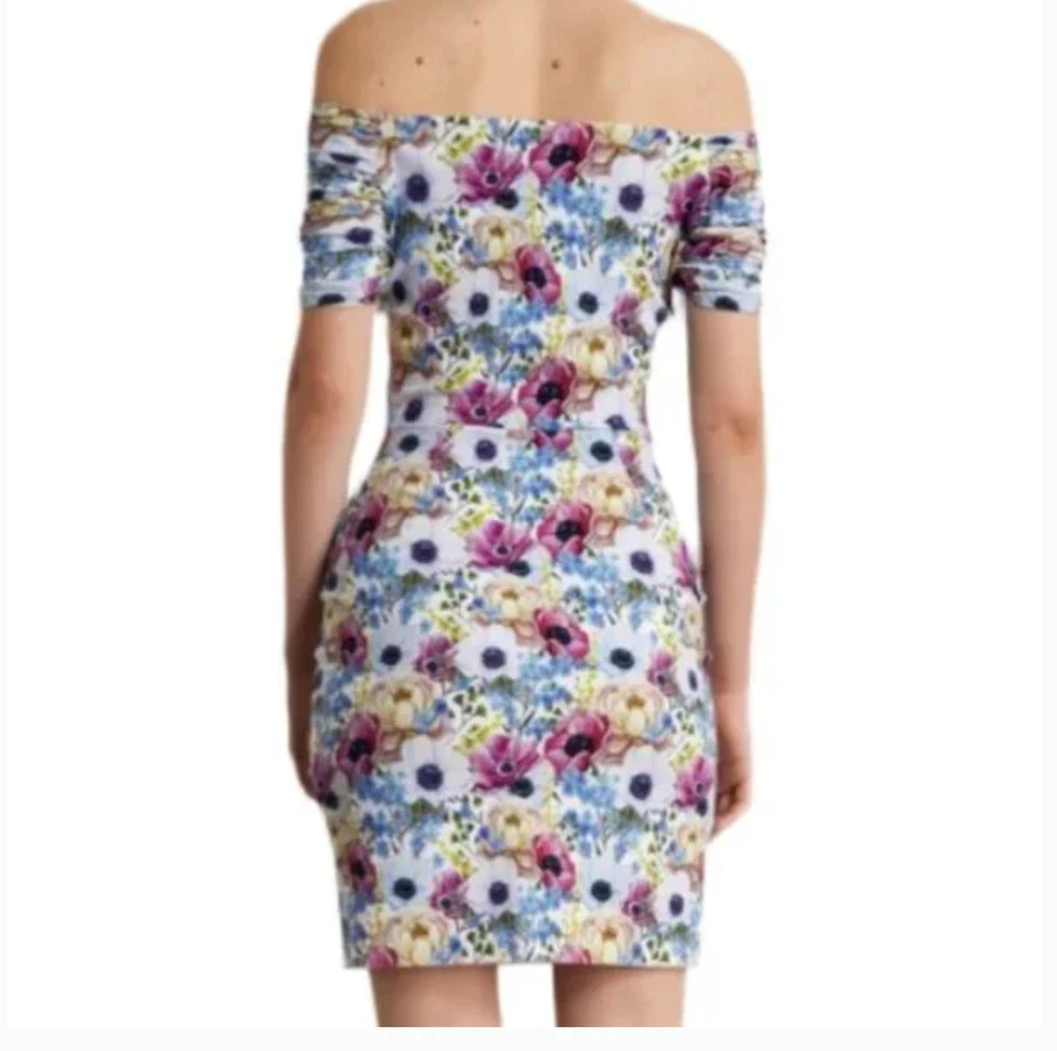 NWT - Chiara Boni La Petite Robe - Vissia Floral Off-Shoulder with Ruffle - 2 - Image 3 of 4