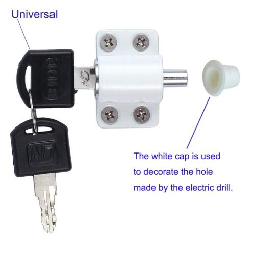 4PCS Sliding Window Lock Security with Key for Sliding Door, Child Safety Loc... - Picture 6 of 8