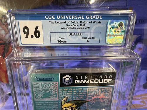 2002 Gamecube Legend of Zelda Baton of Winds Japan Wind Waker CGC 9.6 A+ SEALED - Picture 2 of 8