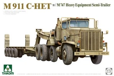 TAKOM 5024 1/72 M911 C-HET w/M747 Heavy Equipment Semi-Trailer Model Kit