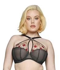 Scantilly Heart Throb Plunge Bra by Curvy Kate ST001101 Womens Sexy Bras