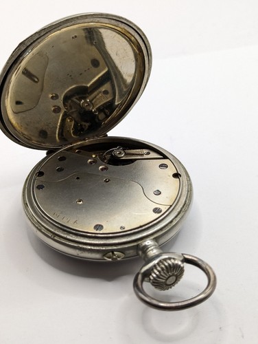 Large Size 8 Day Swiss Antique Pocket Watch - Picture 3 of 6