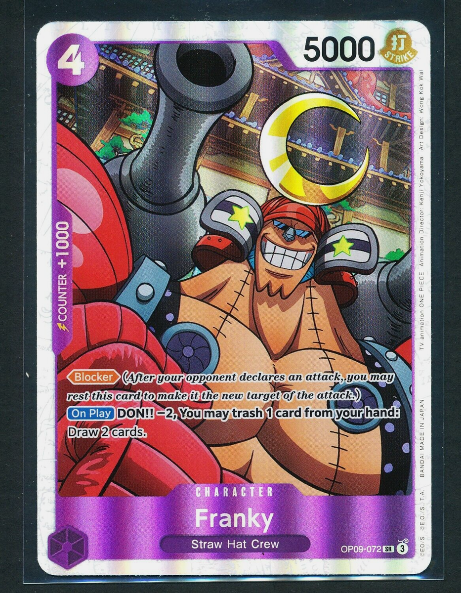 Franky OP09-072 SR One Piece TCG Emperors in the New World Franky OP09-072 SR One Piece TCG Emperors in the New World