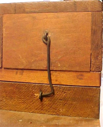 Flachskamm Hettchel Kardierwerkzeug mit Deckel Holz Holz Primitiv Antik - Bild 10 von 12
