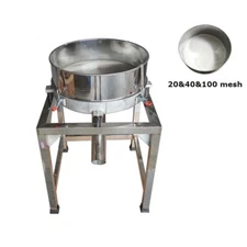 TECHTONGDA Vibrating Sieve Machine Screener Deck w/20&40&100 Mesh Sieves 110V