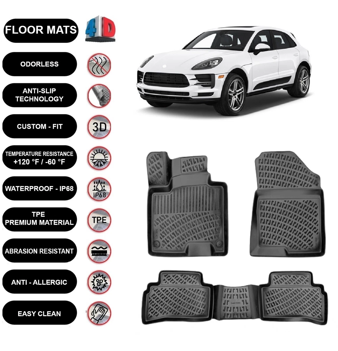 Porsche macan floor sale mats