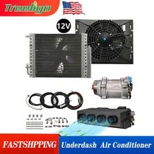 12V Underdash Cooling Air Conditioner Universal Fit Car Truck A/C Compressor Kit