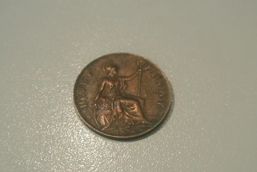 GREAT BRITAIN HALF PENNY 1896 VICTORIA