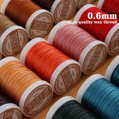 2021 Leather Craft Sewing Leather Round Wax Thread 0.6 mm Round Wax Thr NM - Picture 9 of 20