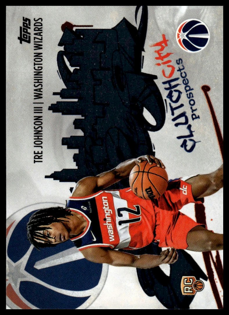 2025-26 Topps #CC-6 Tre Johnson III Clutch City Prospects